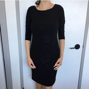 calvin klein dress  Black With Silver size 4